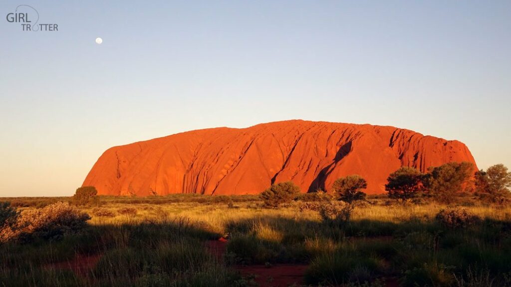 Australie - Coucher sur Uluru Centre Rouge - Girltrotter