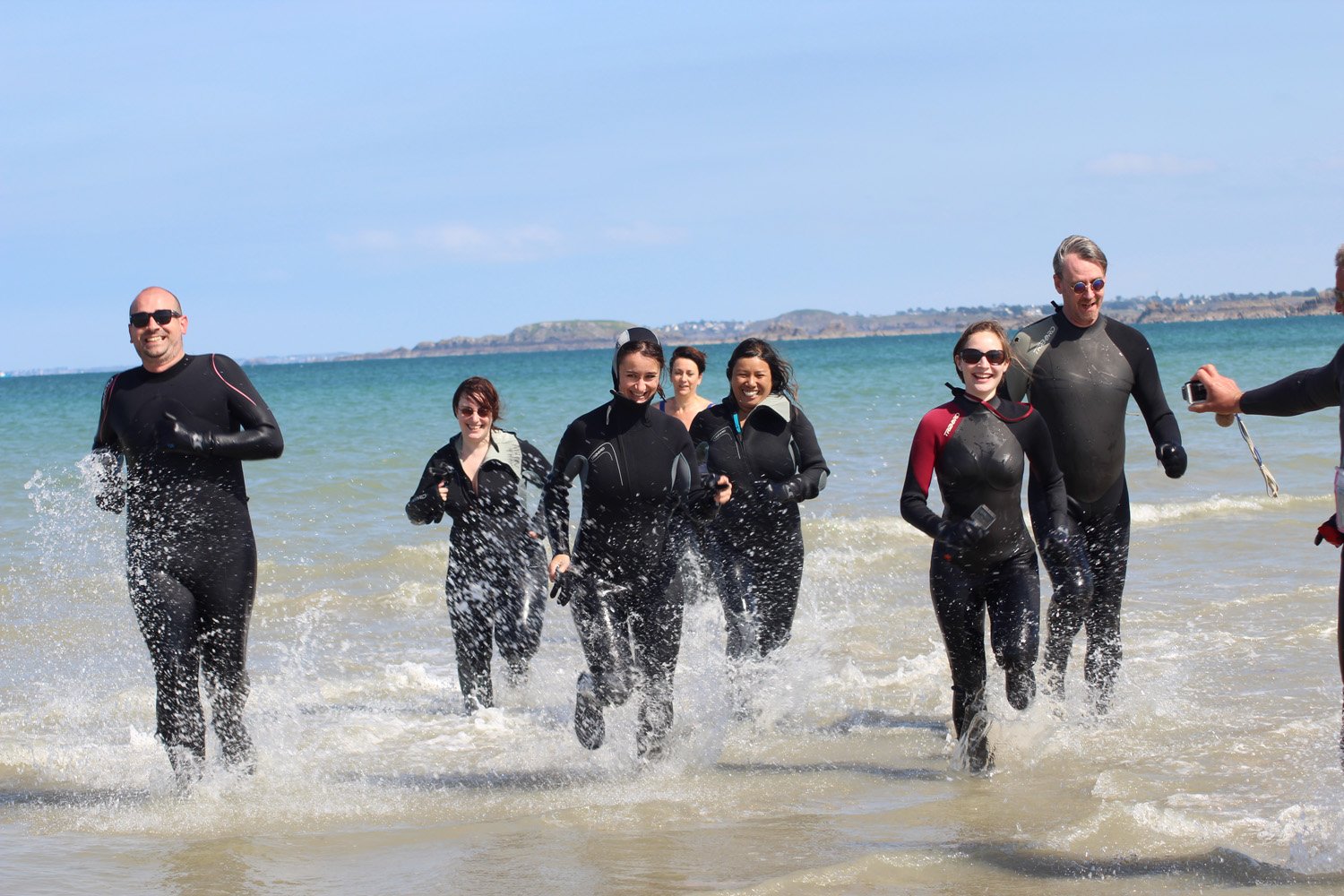 marche aquatique - long côte avec Les Pingouins Castins - Saint-Cast-le Guildo