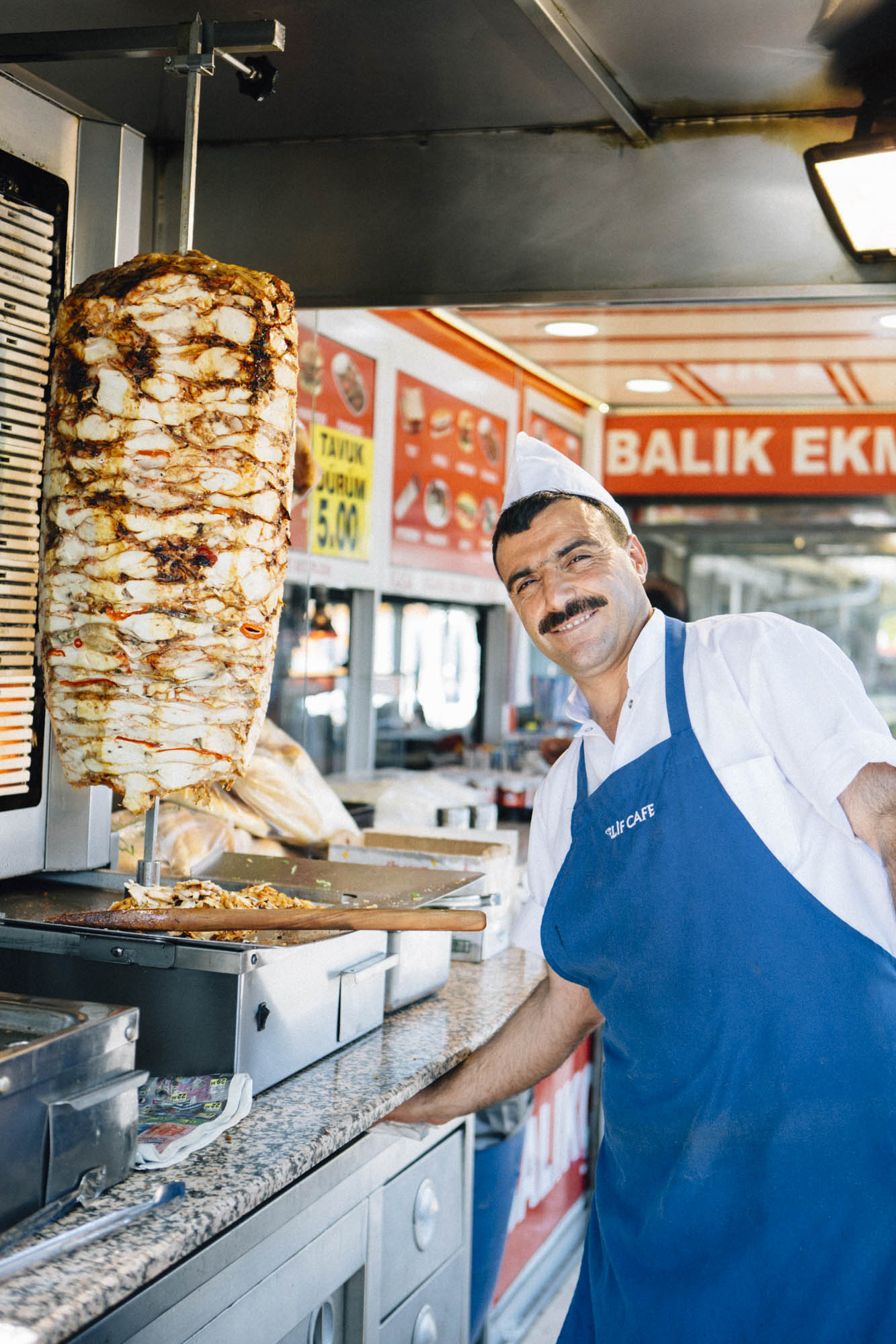 Portrait d'un vendeur de Kebab Istanbul