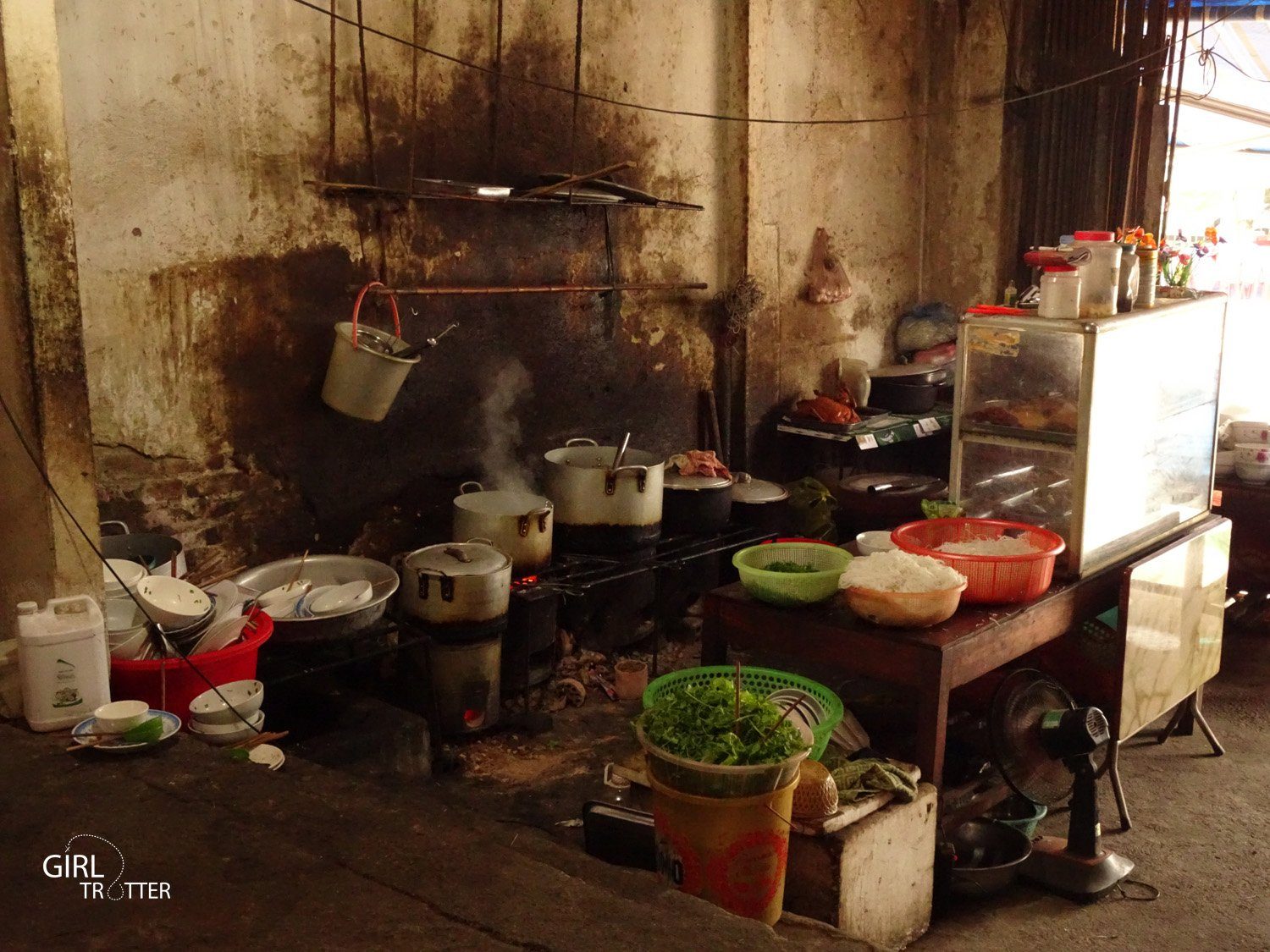 Cuisine d'un restaurant au vietnam