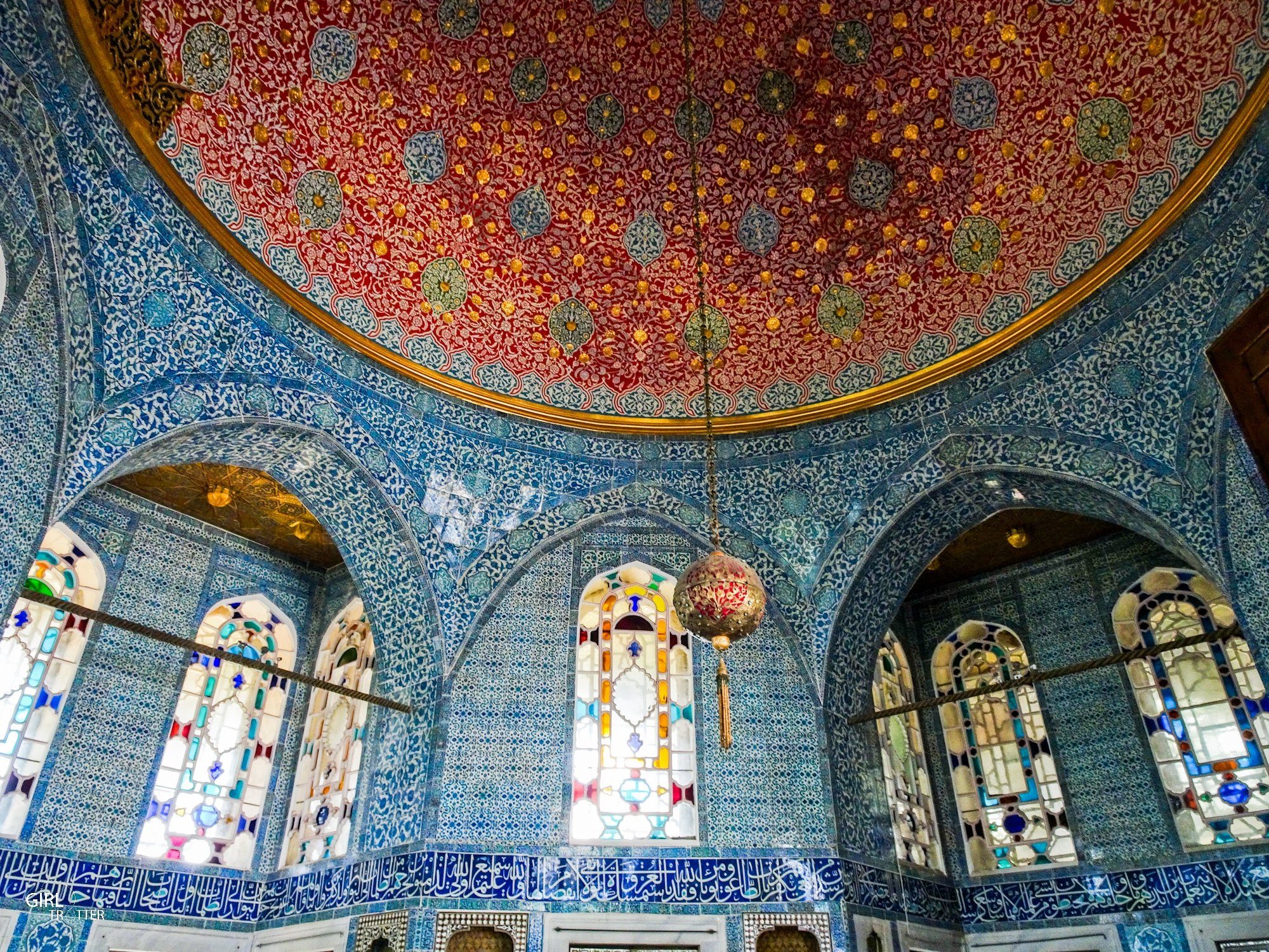 Intérieur du Kiosque d'Erevean au Palais de Topkapi