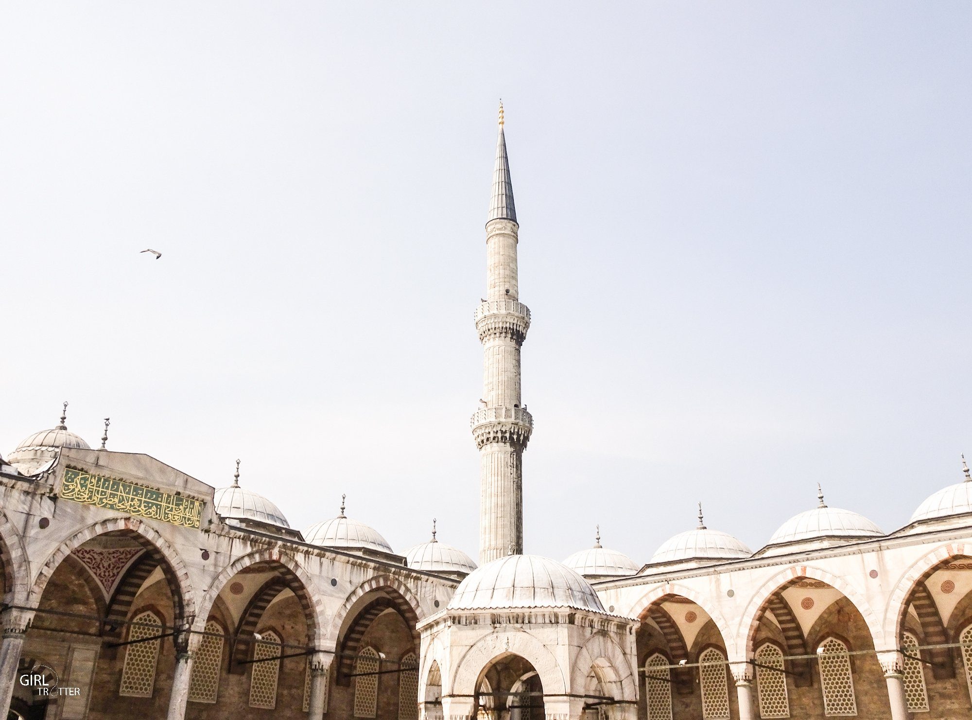 Cour Intérieure de la Mosquée Bleue ou mosquée du Sultan Ahmet à Istanbul