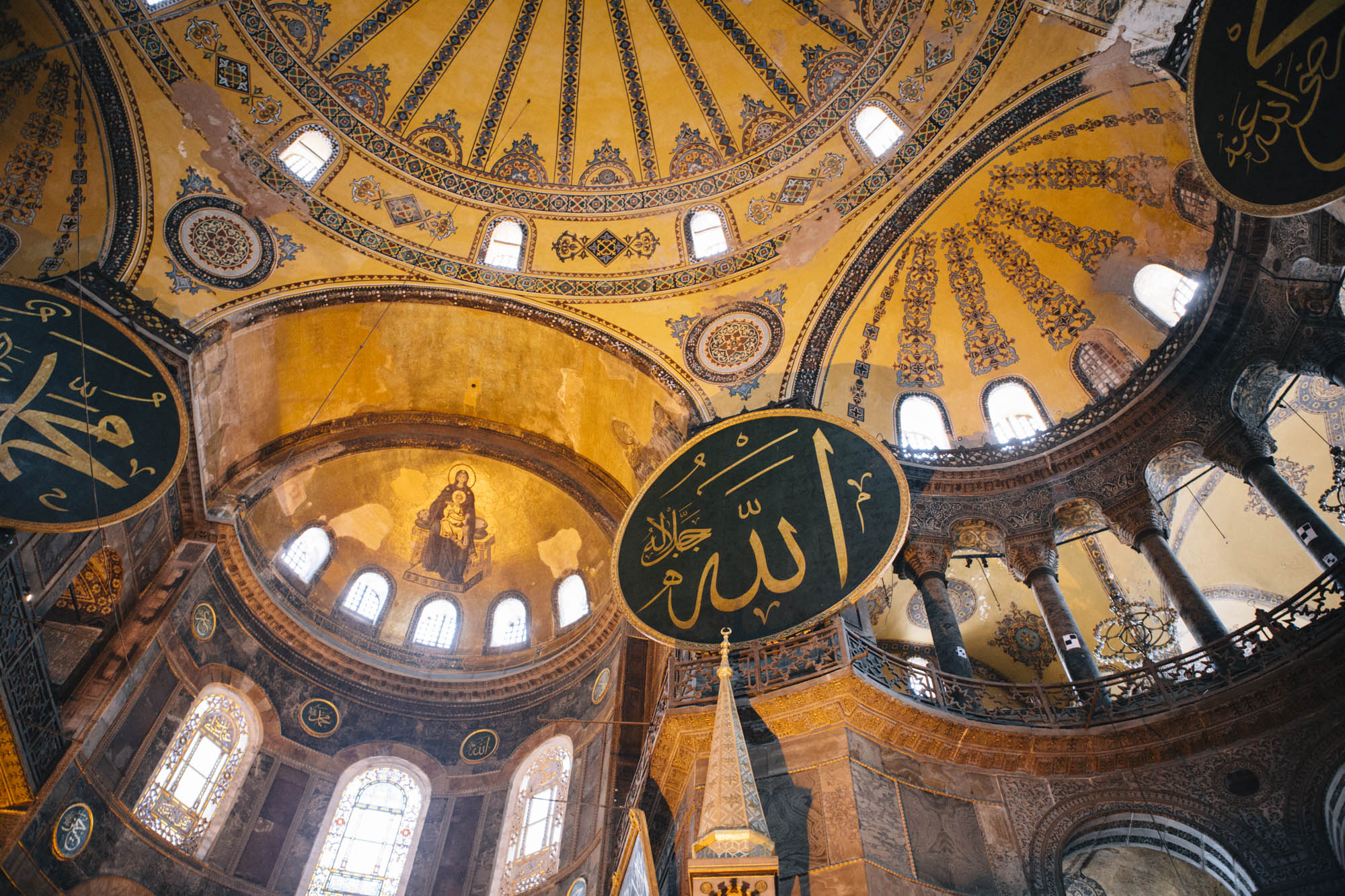 Istanbul - Intérieur de la Basilique Sainte Sophie Ayasophya