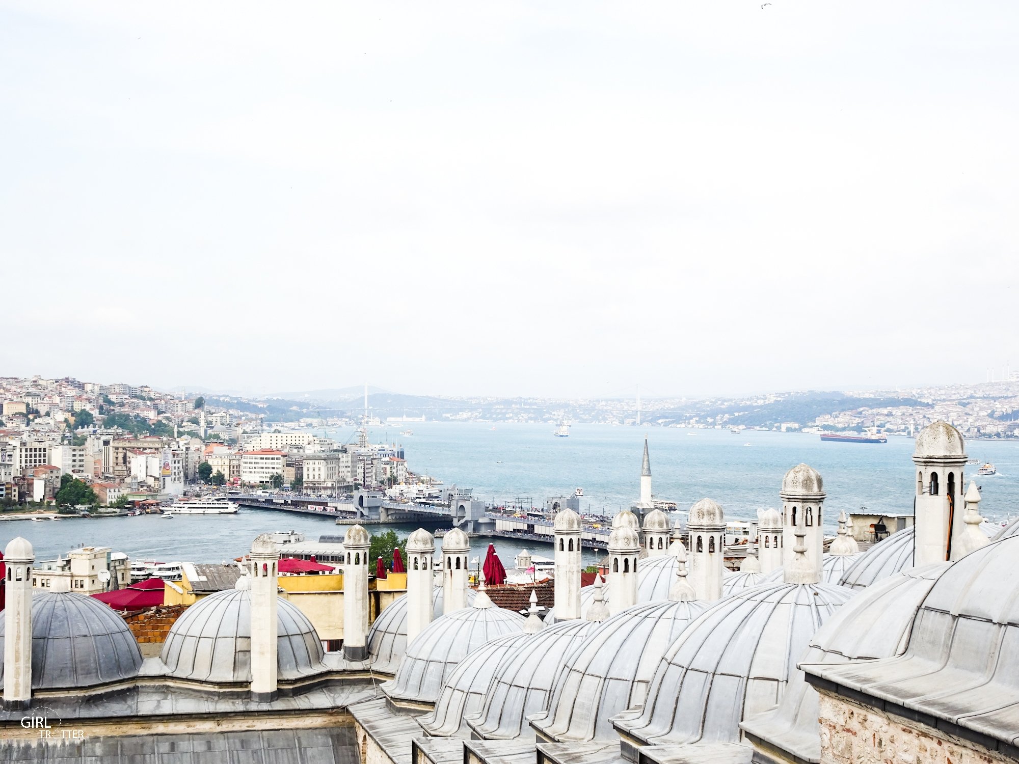 Vue de la terrasse de la mosquee de Soliman le Magnifique Istanbul