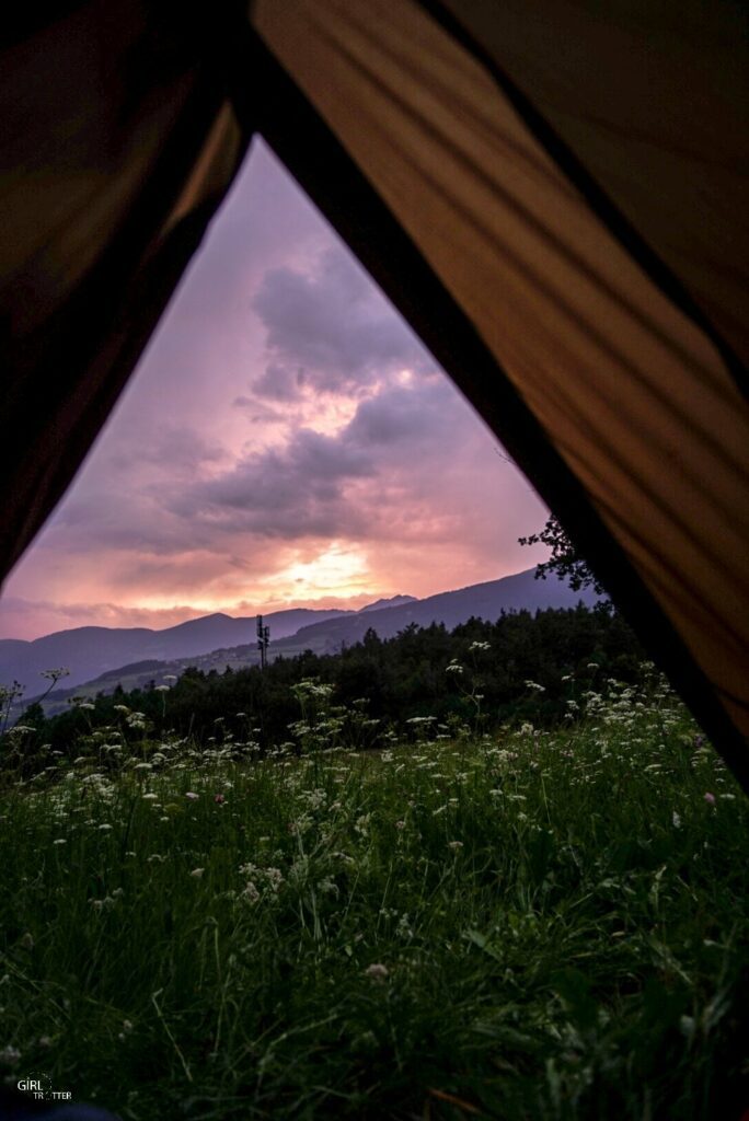 Camper a Teis Dolomites