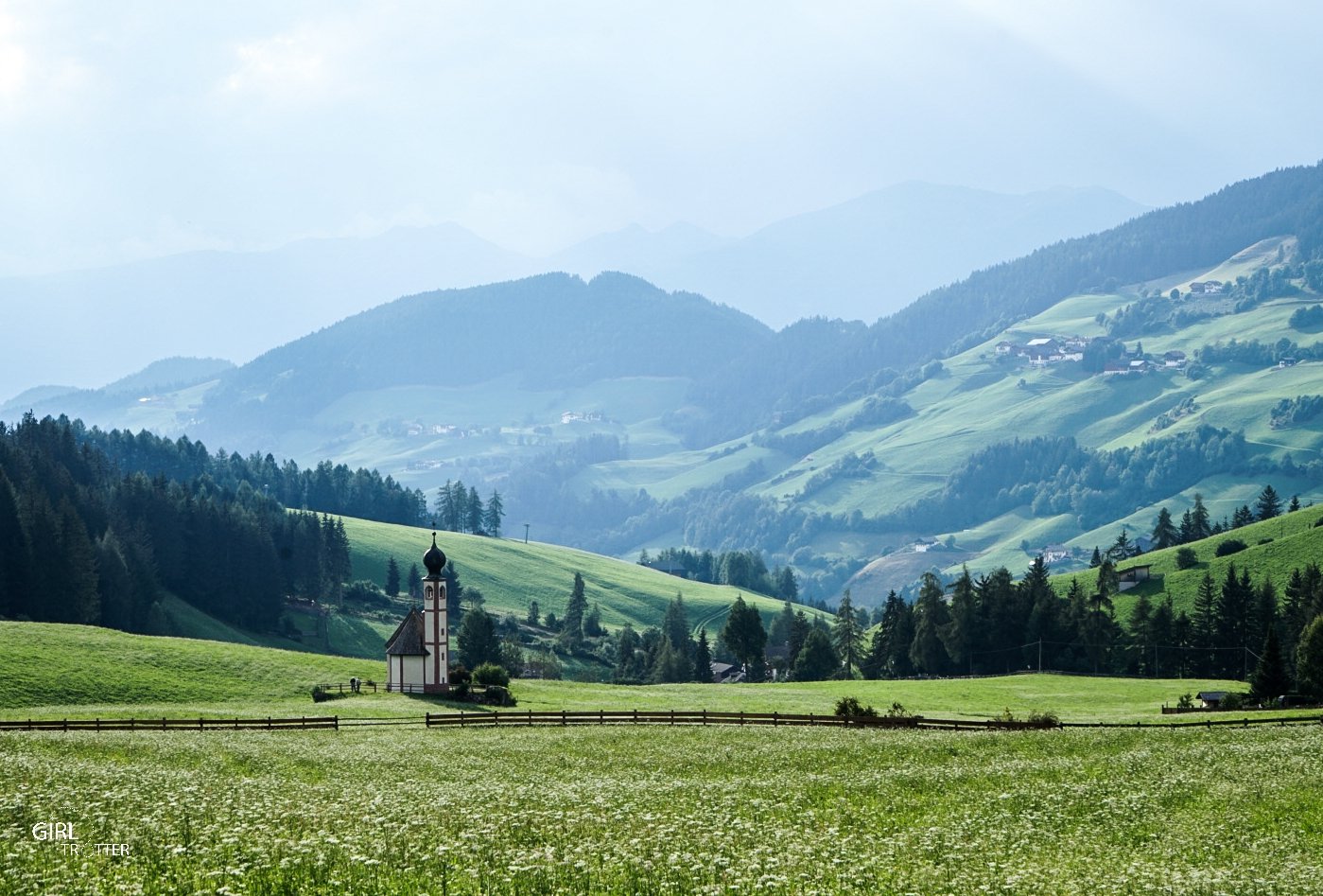 Eglise baroque San Giovanni in Ranui du Val di Funes