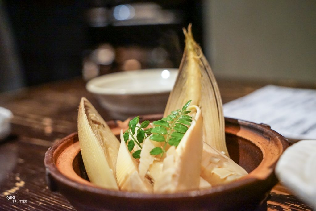 Restaurant de légumes à Kyoto - bambou à manger