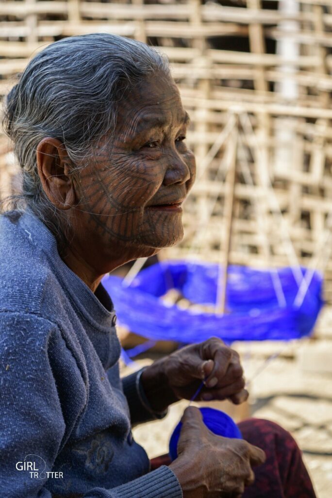 Tradition tatouage du visage Birmanie Myanmar Girltrotter