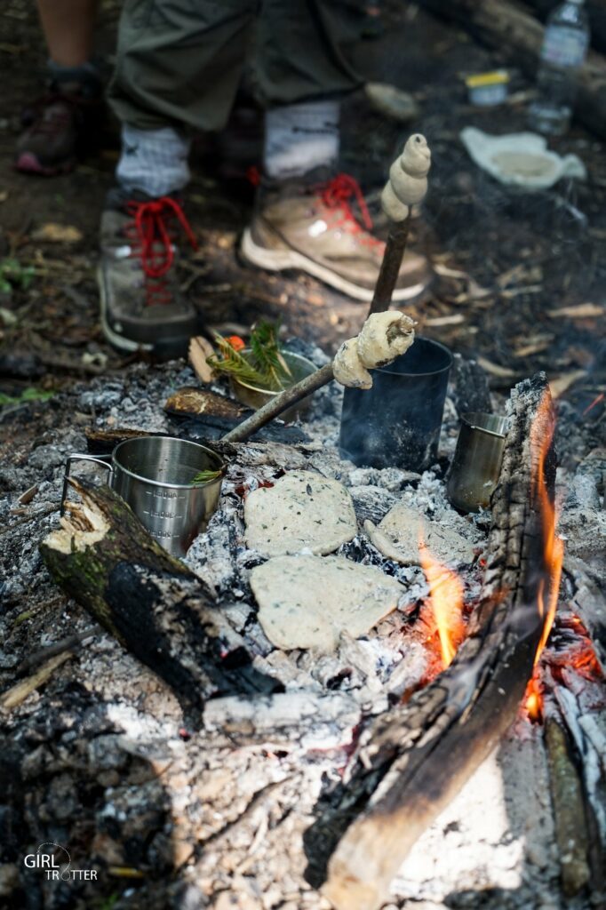 Feu de camp bivouac