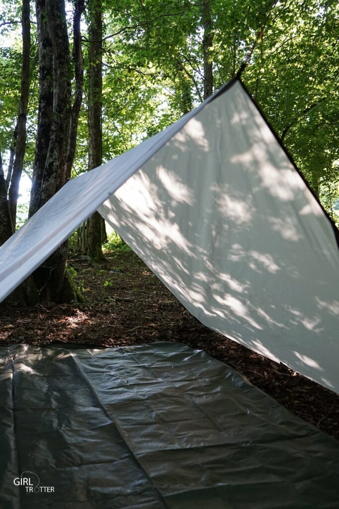 Le tarp Forclaz, abri bivouac