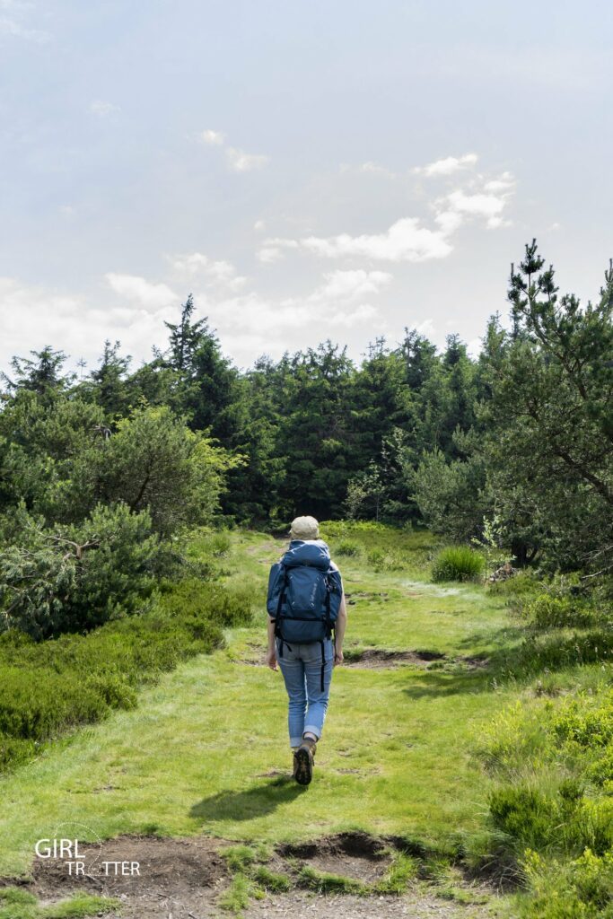 Sentier des Crêts au coeur du Parc naturel régional du Pilat en Loire