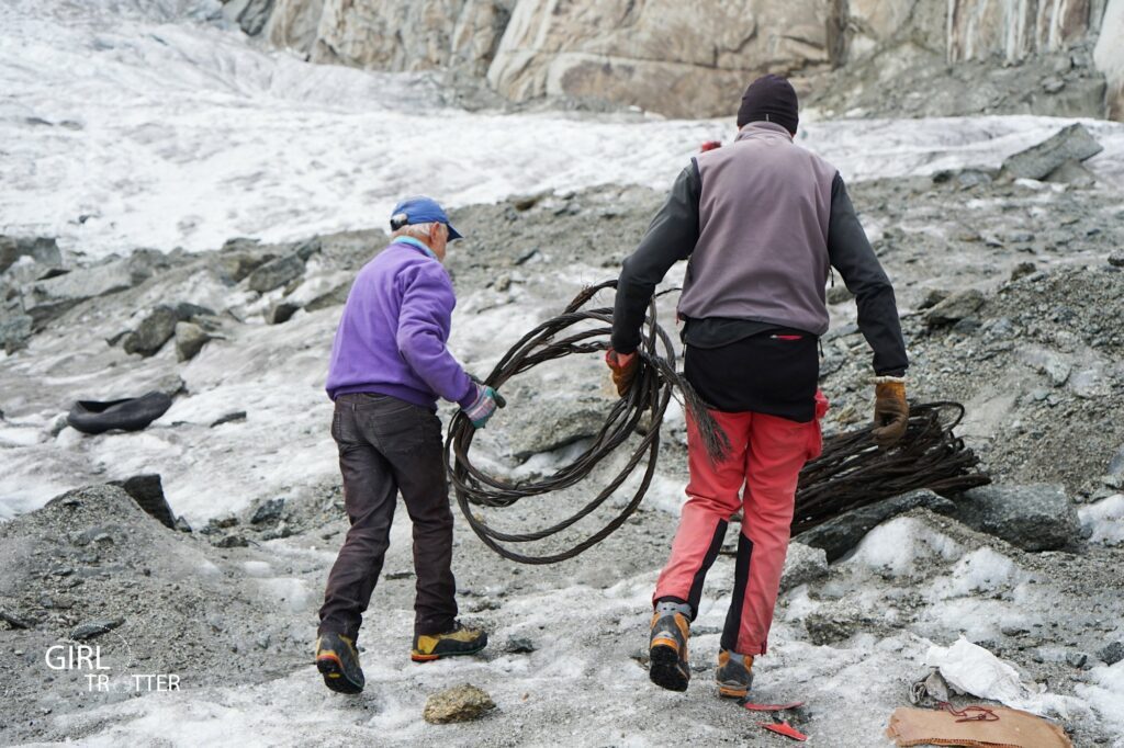 Nettoyage de la Mer de Glace Chamonix