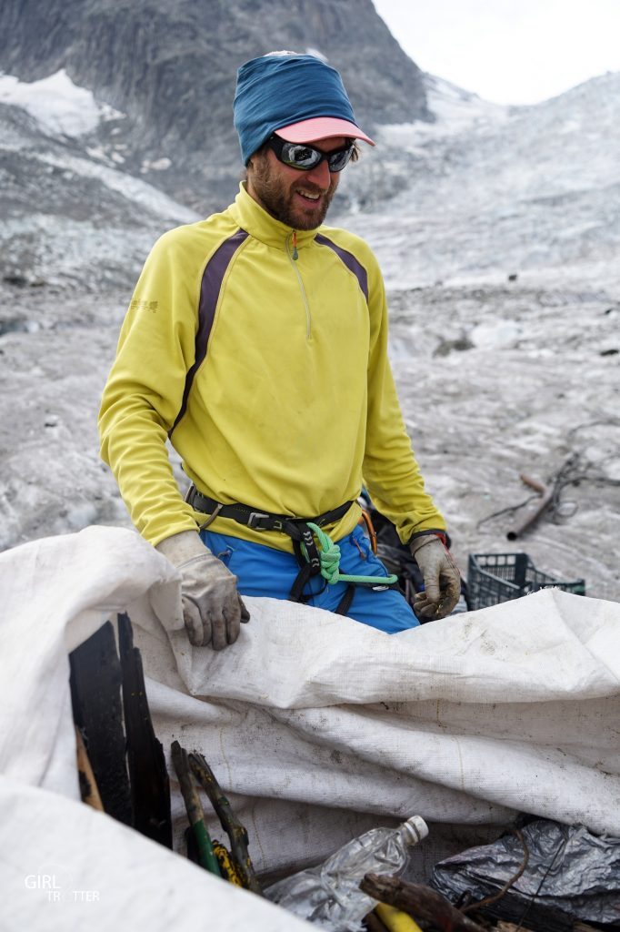 Nettoyage de la montagne avec Lafuma Mer de Glace Chamonix