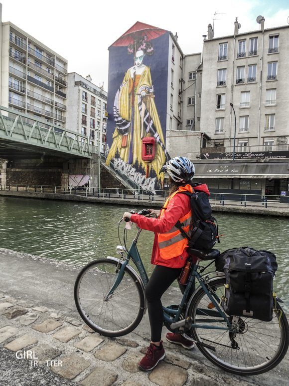 Mad Jacques Vélo Picardie - Canal de l'Ourcq Paris street art