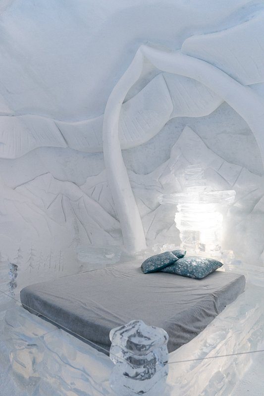 Chambre de l'Hôtel de glace de Québec