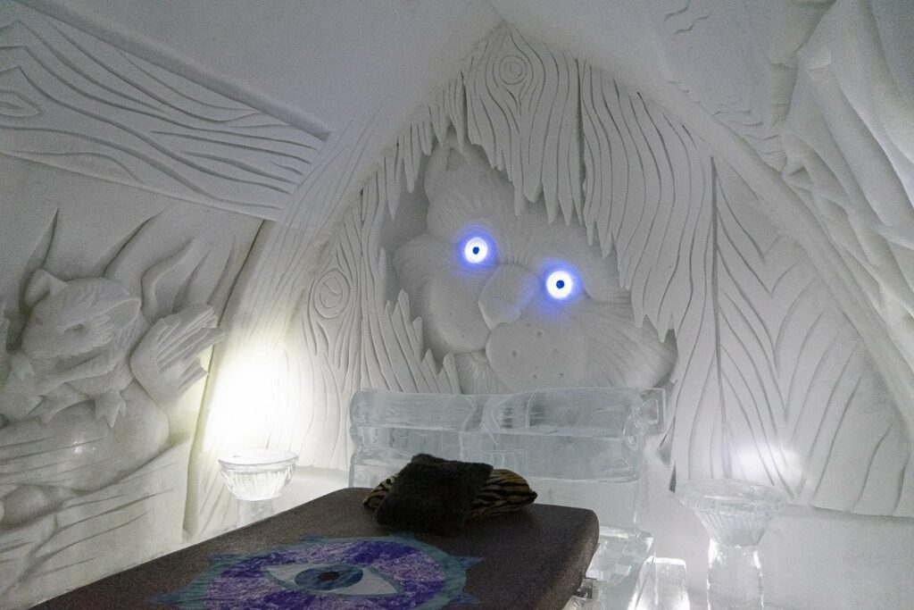 Chambre de l'Hôtel de glace de Québec