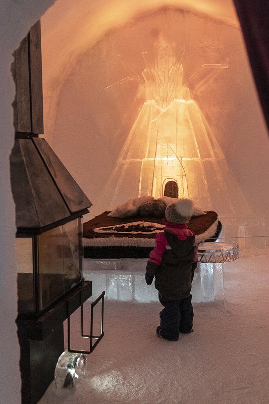 Chambre de l'Hôtel de glace de Québec