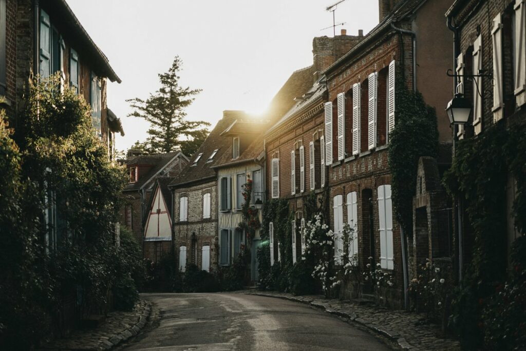 Gerberoy au coucher du soleil