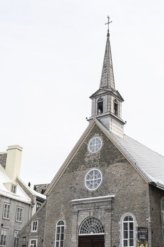 Eglise Notre Dame des Victoires Place royale quartier du Petit Champlain de Québec Canada Girltrotter le blog voyage et aventure