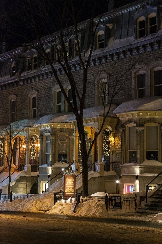 Ville de Québec de nuit, Canada